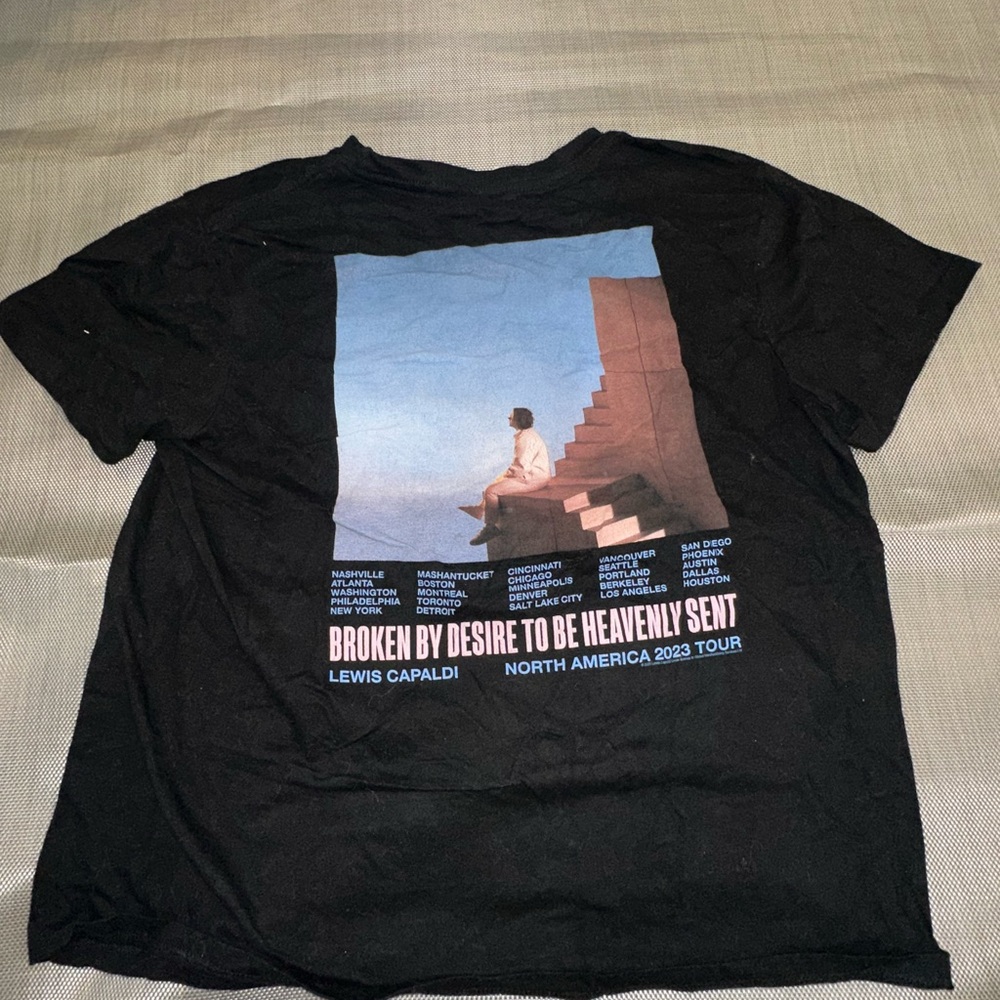 Lewis Capaldi Black Tour Graphic Tee